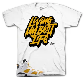 Retro 6 Yellow Ochre Living Life Shirt