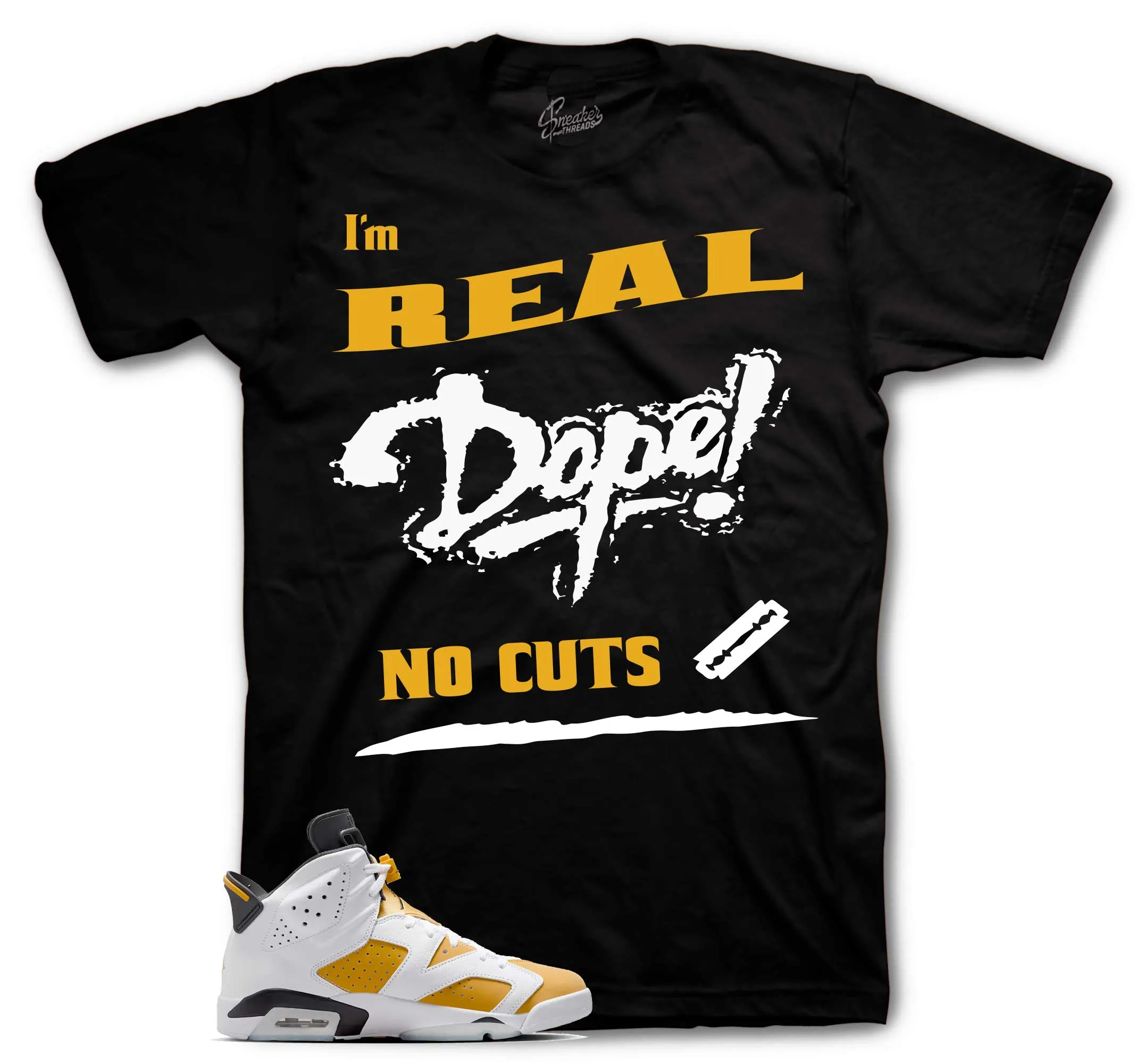 Retro 6 Yellow Ochre No Cuts Shirt