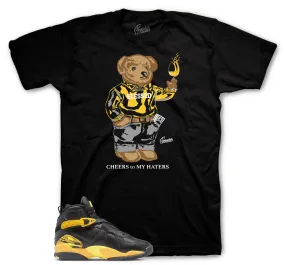 Retro 8 Taxi Shirt - Cheers Bear - Black