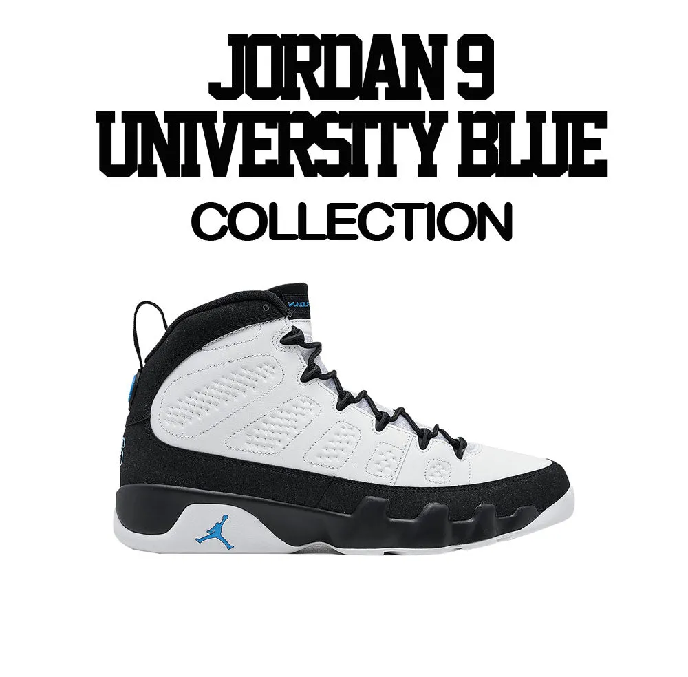 Retro 9 University Blue Shirt - Killing The Game - White