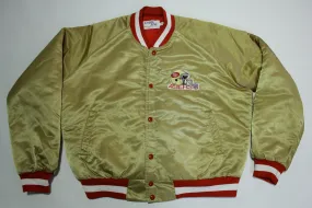 San Francisco 49ers Vintage 80's Satin Chalk Line Made in USA Quilt Lined NFL Jacket