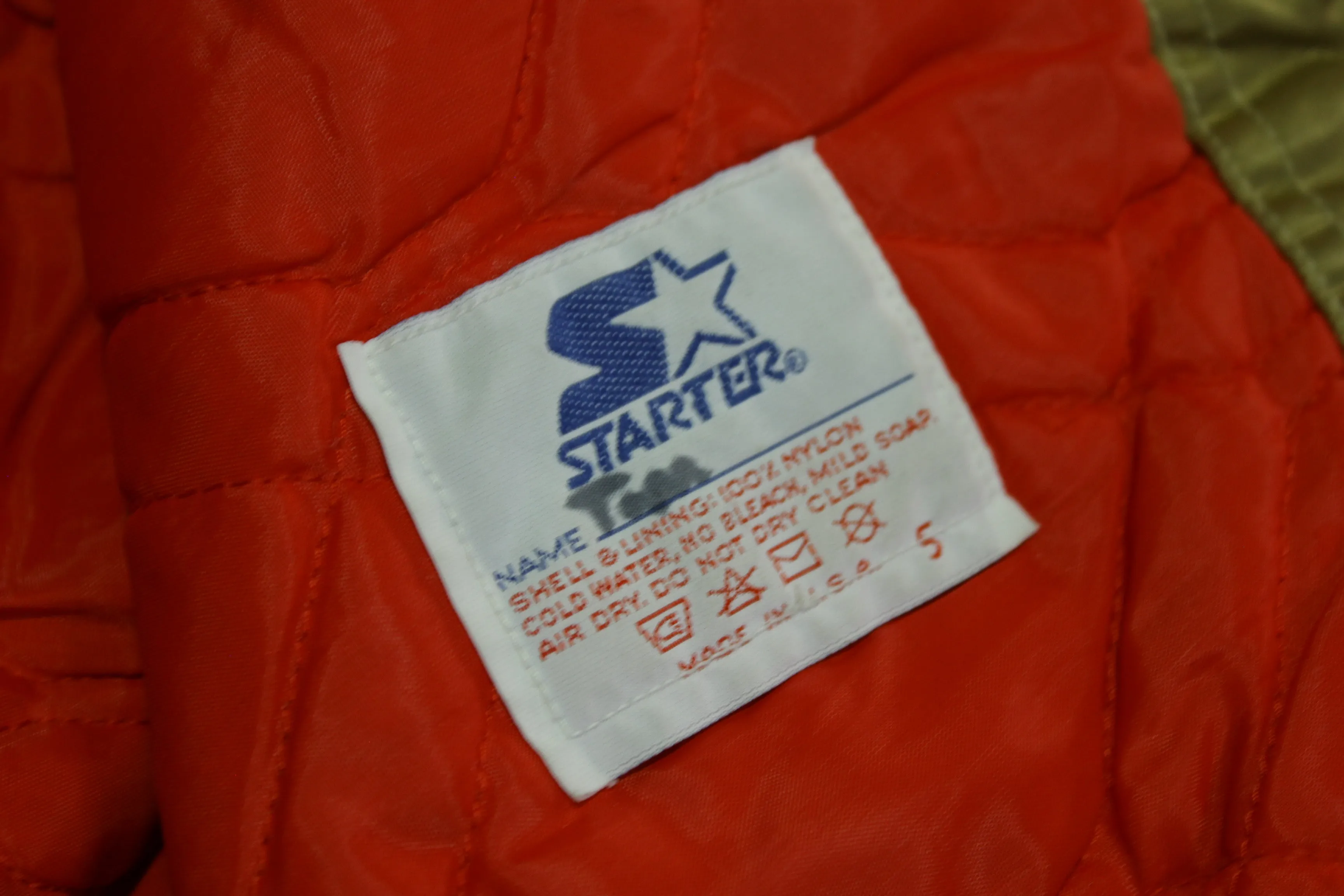 San Francisco 49ers Vintage 80's Satin Starter Made in USA Quilt Lined NFL Jacket