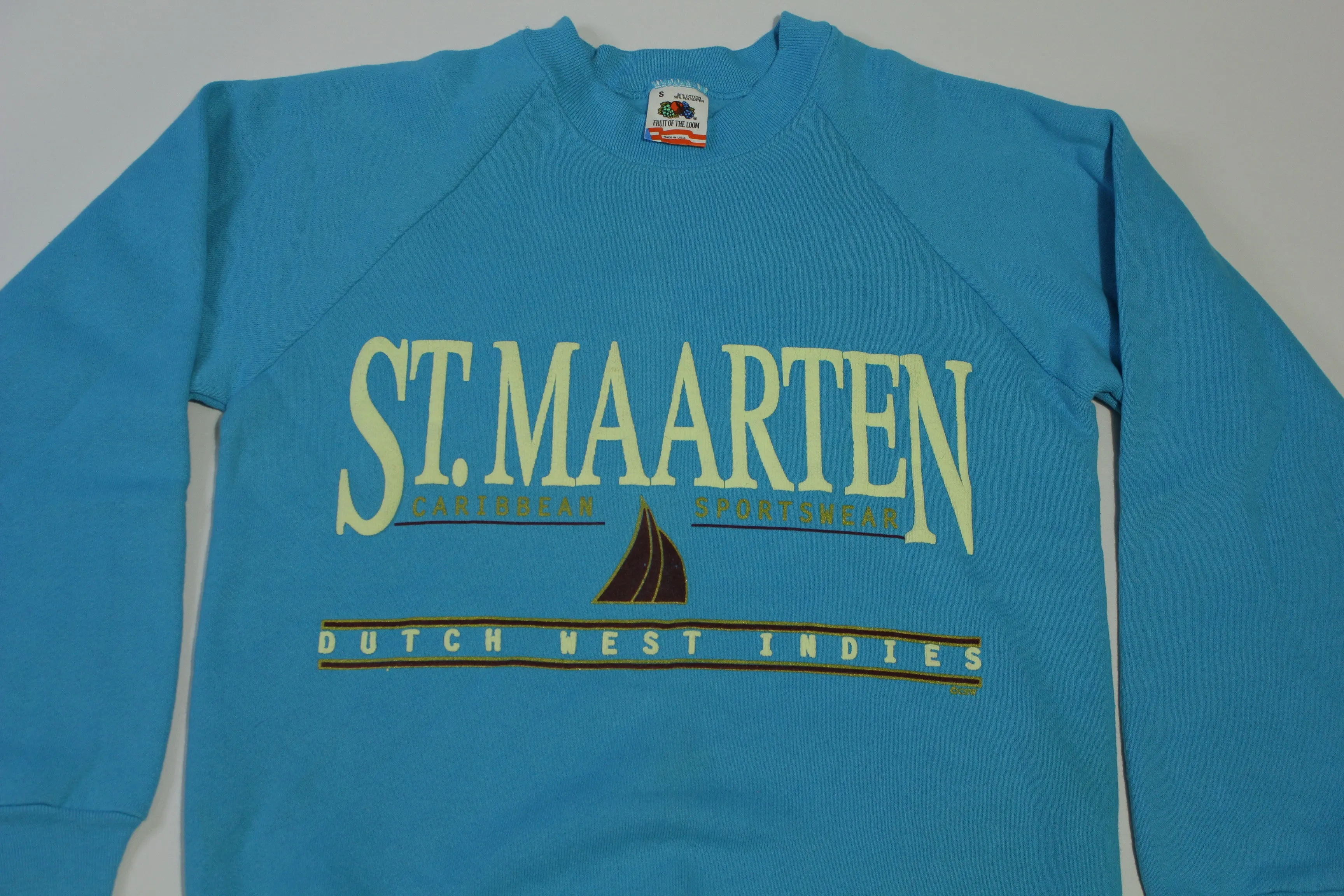 St. Maarten Caribbean Sportswear Dutch West Indies Vintage 80's Crewneck Sweatshirt