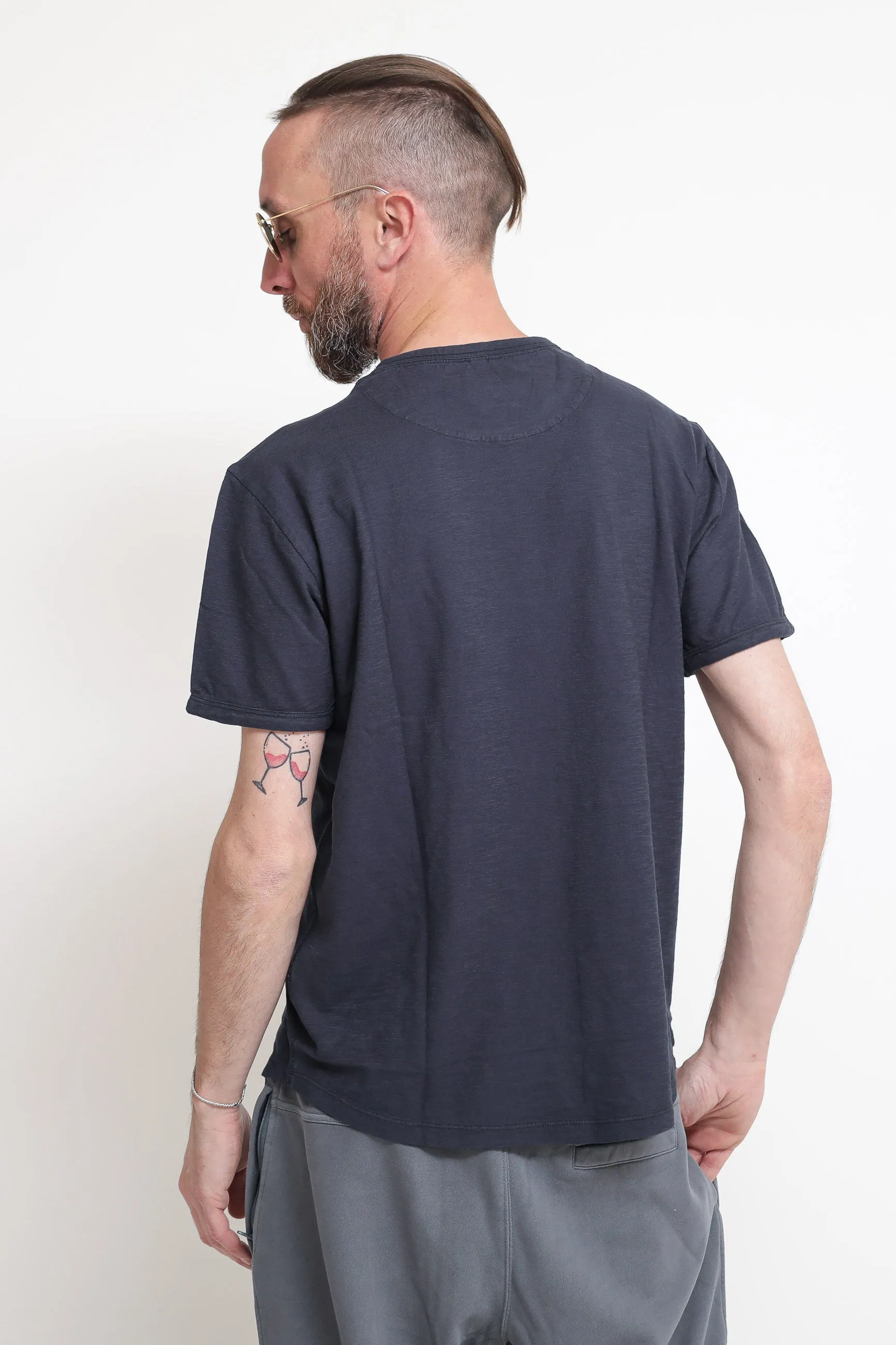 T-Shirt Round Bottom - Navy Blue