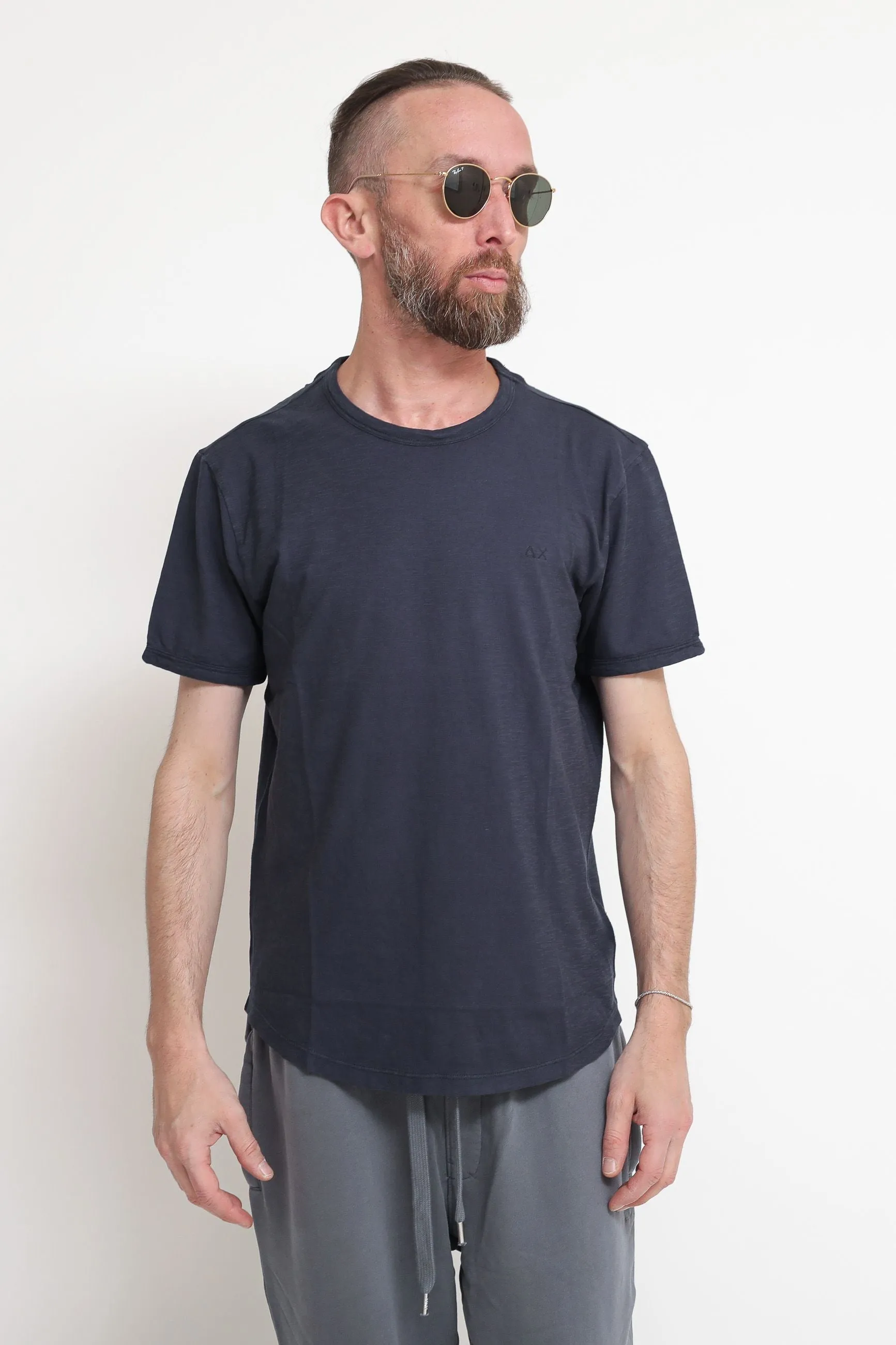 T-Shirt Round Bottom - Navy Blue