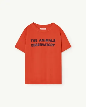 The Animals Observatory | Orion Kids T-Shirt- red