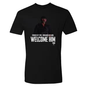 The Walking Dead Welcome Him Adult Short Sleeve T-Shirt