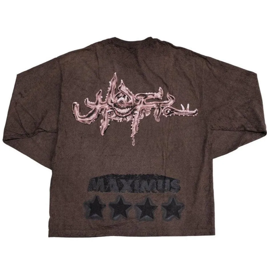 Travis Scott 'Utopia Circus Maximus 2023 Tour' Brown L/S Tee