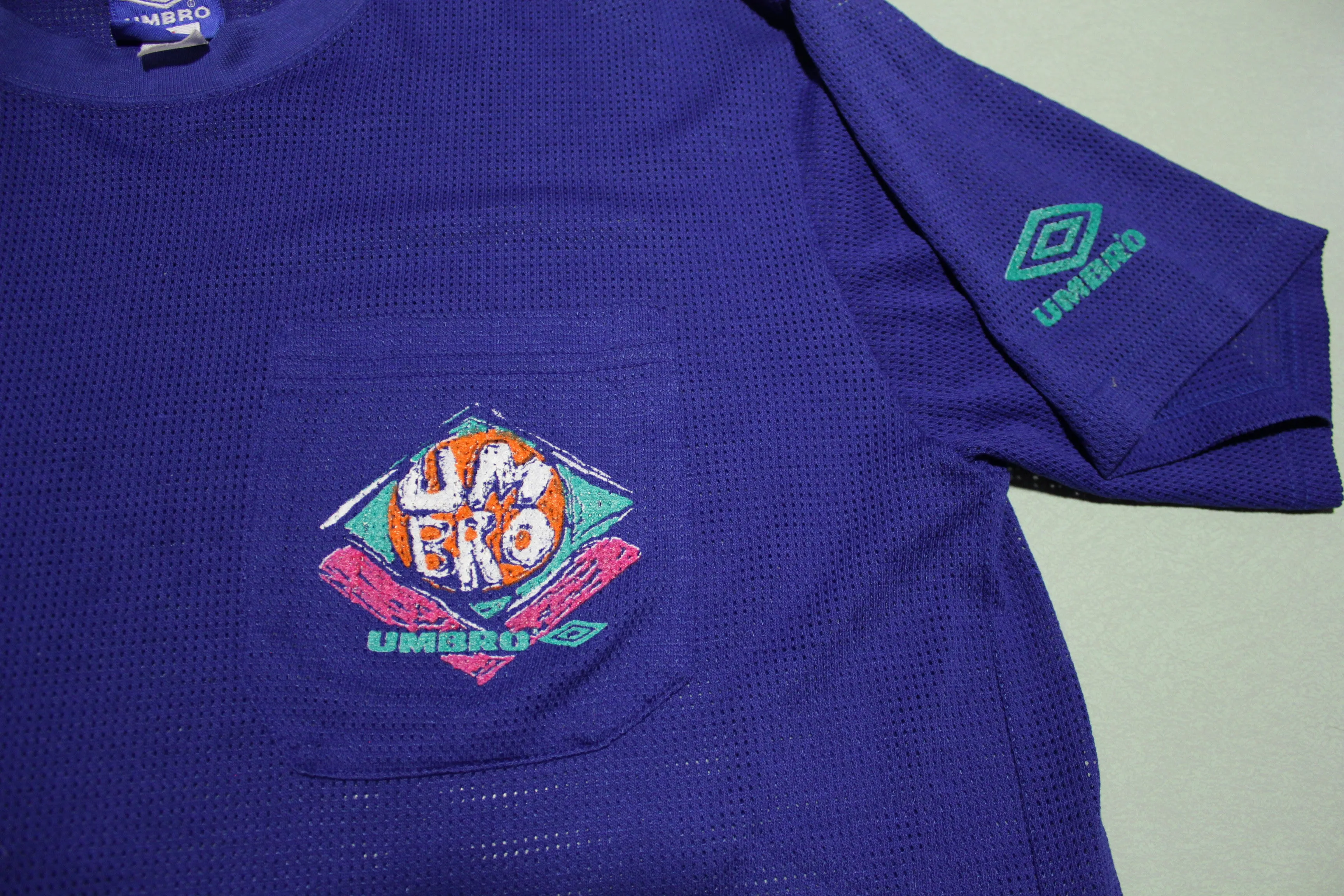 Umbro Mesh Pocket Made in USA Vintage 90's T-Shirt