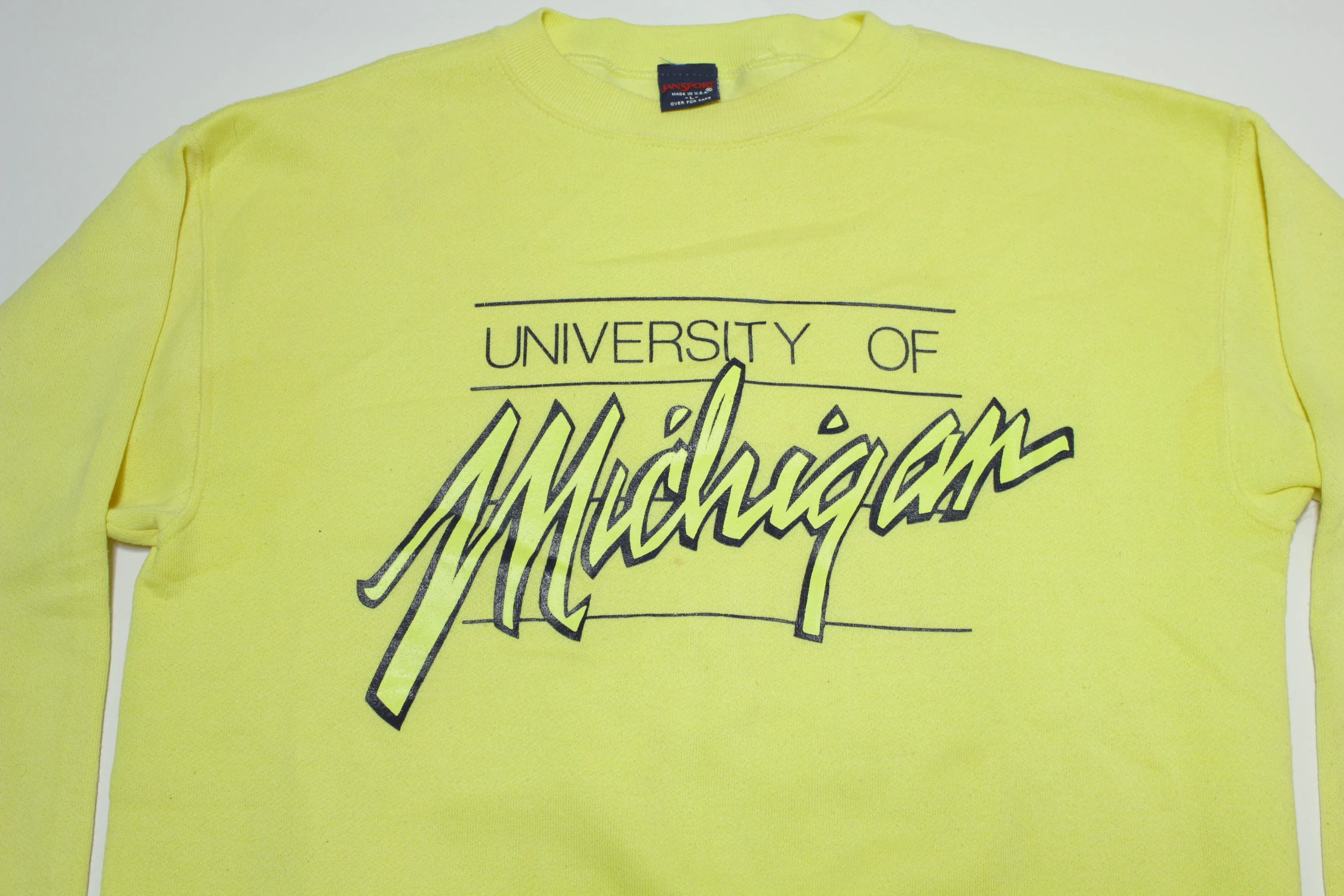 University of Michigan Vintage 80's Jansport Made in USA Crewneck Collegiate Sweatshirt