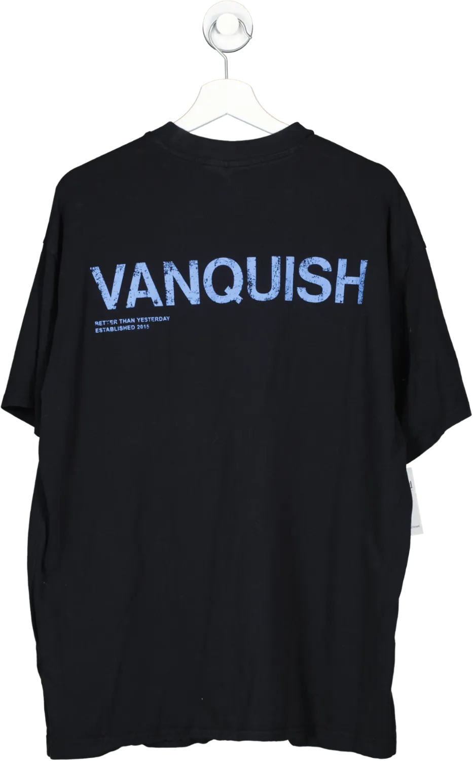 Vanquish Black Better Than Yesterday Oversized T Shirt UK L