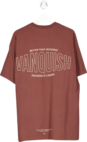 Vanquish Brown Better Than Yesterday Oversized T Shirt UK L