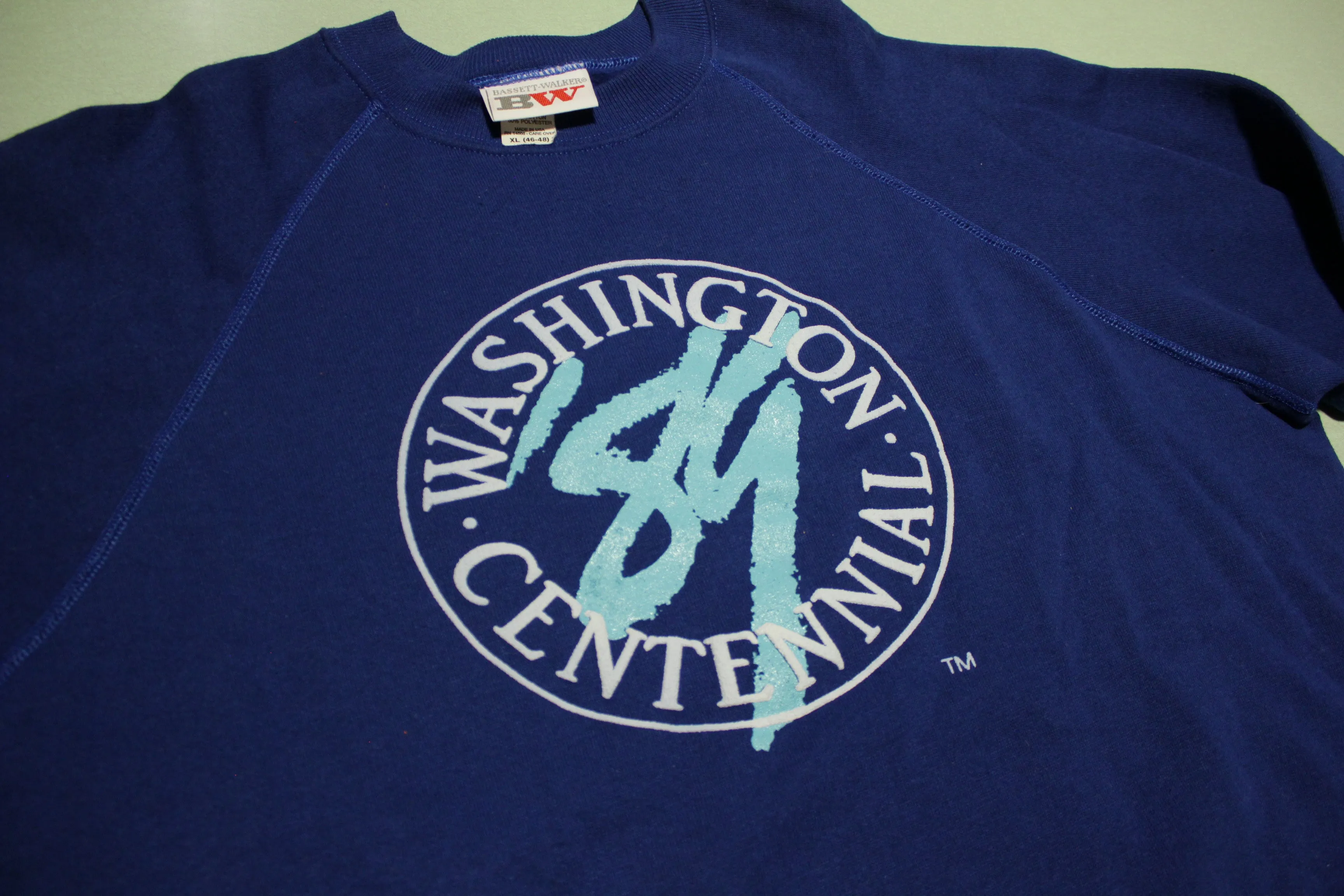 Washington Centennial 1989 Vintage 80's Deadstock Crewneck Sweatshirt