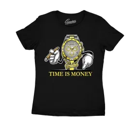 Womens Lightning 4 Shirt - Time is Money - Black