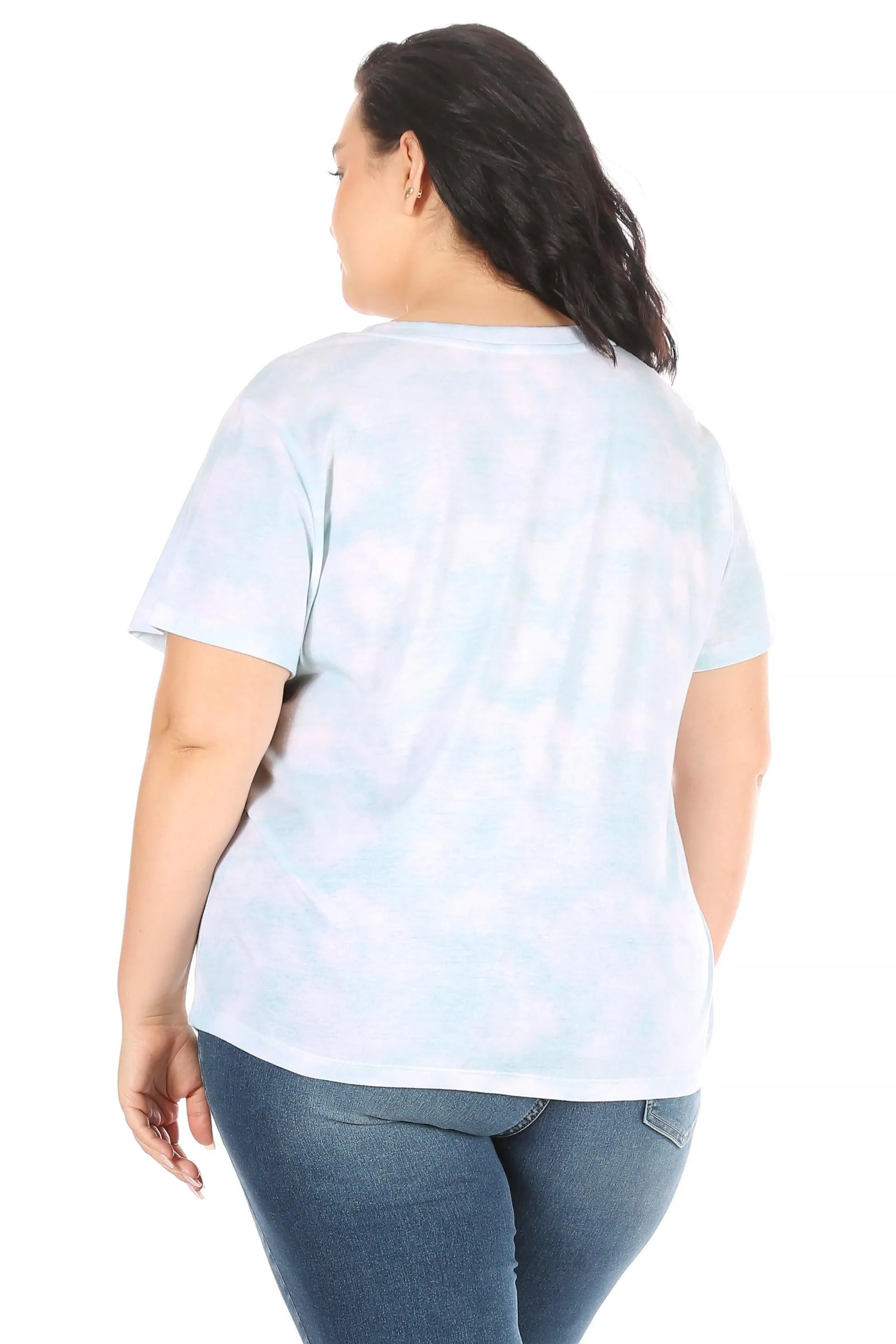 Women's Plus Size "BLESSED" Short Sleeve Icon T-Shirt