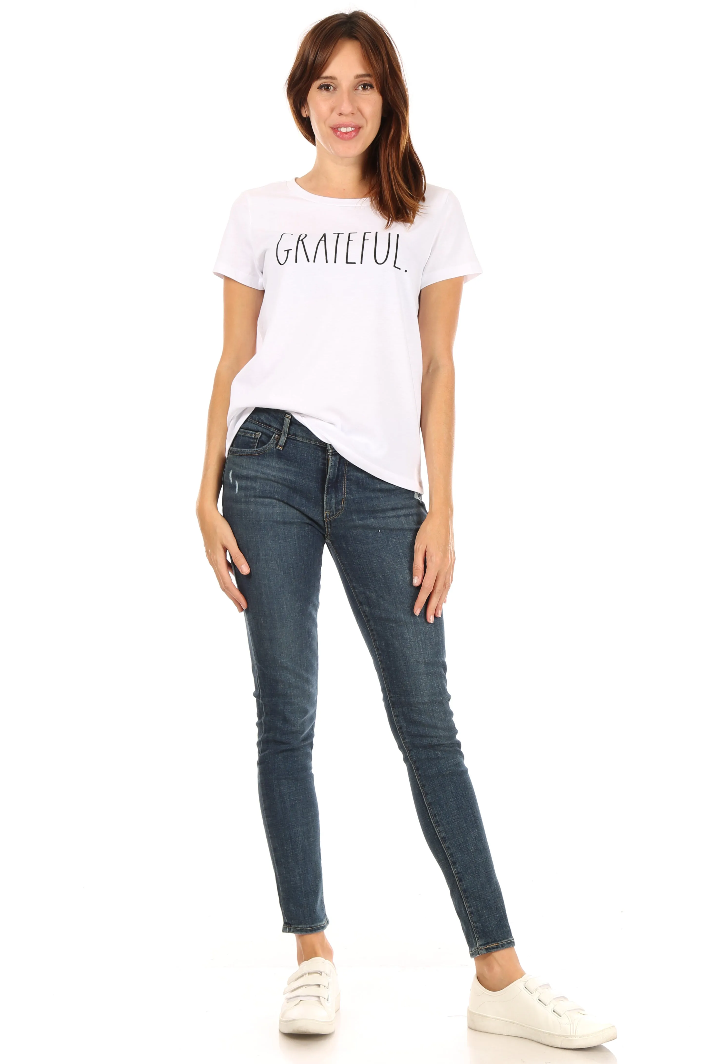 Women's "GRATEFUL" Short Sleeve Icon T-Shirt