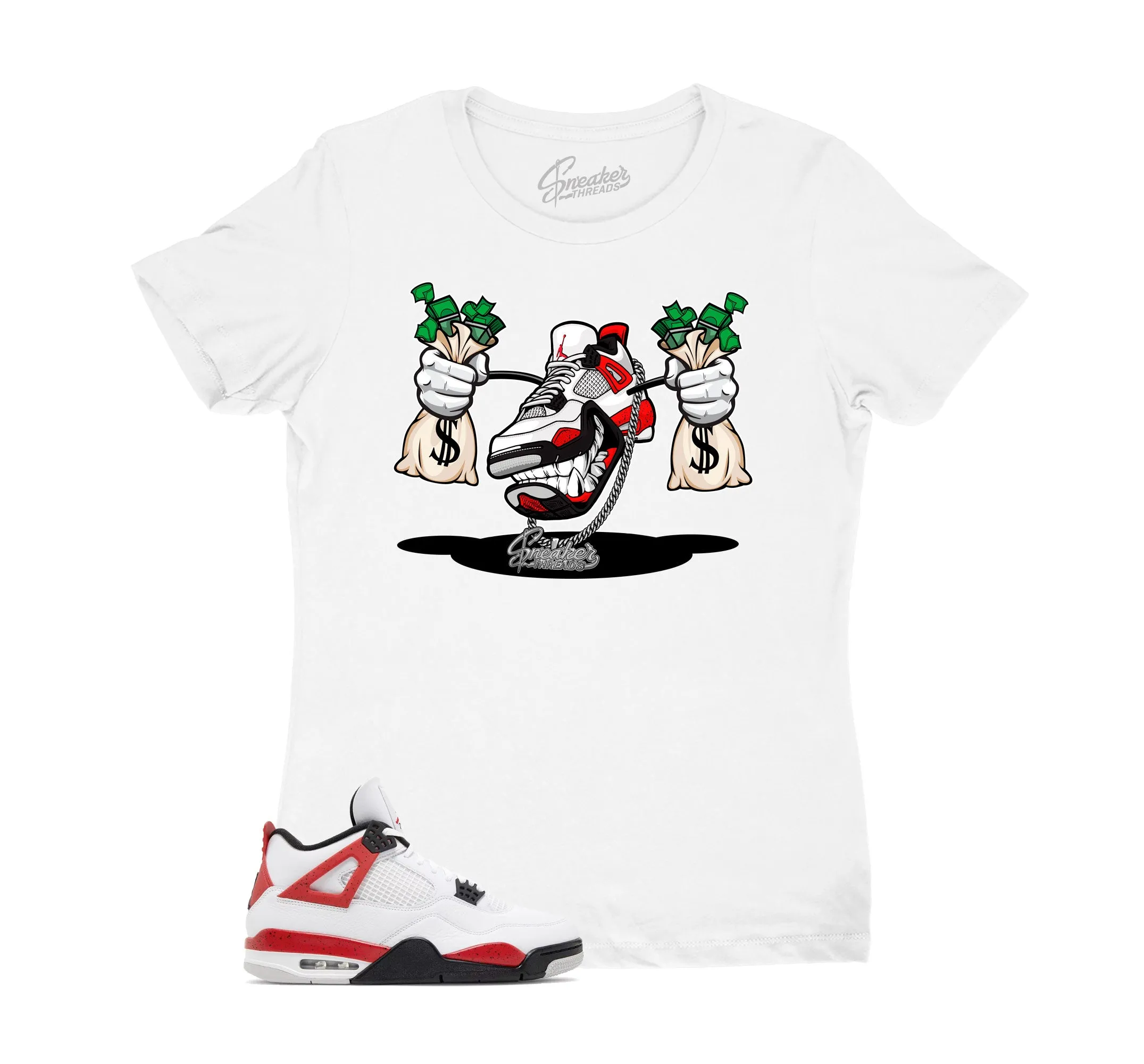 Womens - Red Cement 4 Fly Kicks Shirt