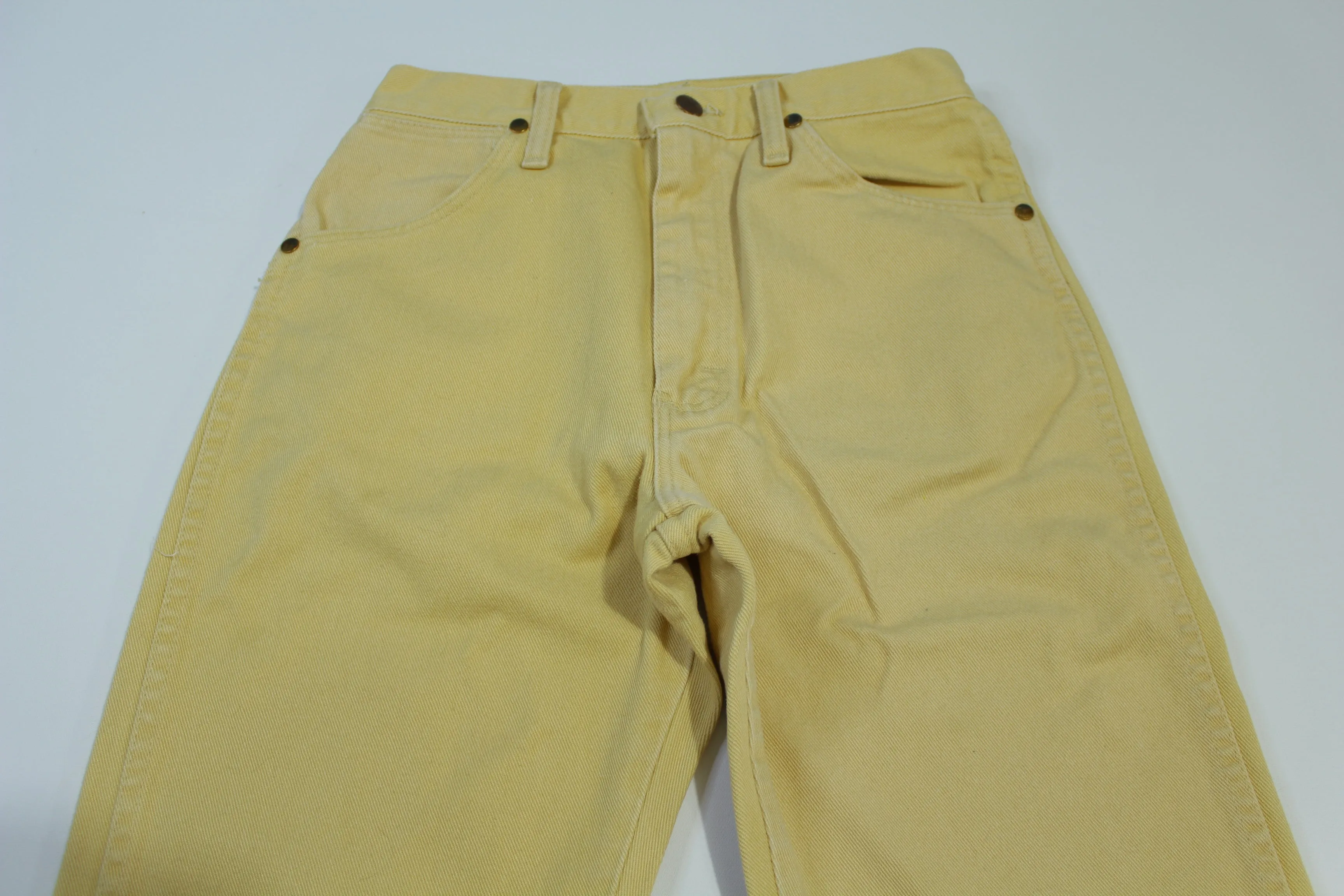 Wrangler Pro Rodeo Vintage 90's 14MWZWE Made in USA Yellow Cream Jeans