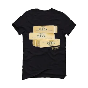 Yellow Yeezy Boost 350 V2 Black T (Yeezy Butter ( 350 V2 ) Black Tee)